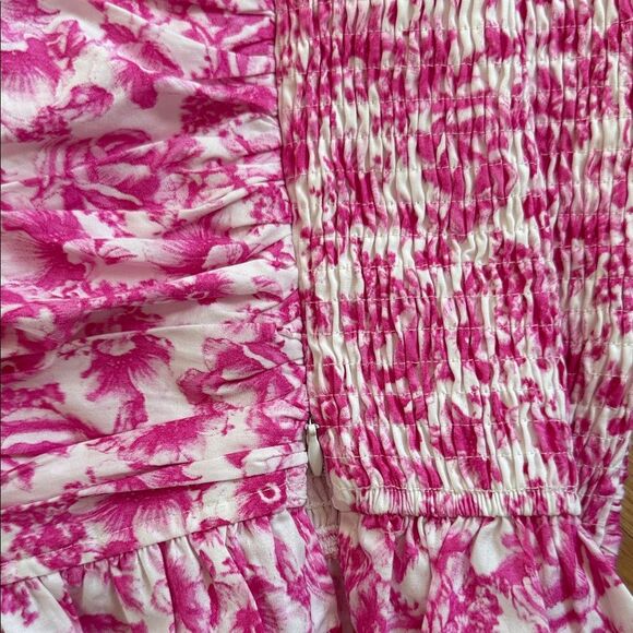 NWT Aqua Floral Pink Halter Top Cropped Size Medium - Picture 5 of 5